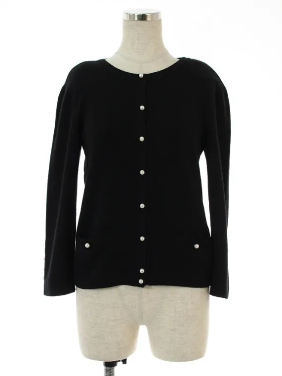 フォクシーブティック カーディガン 36714 Pearl Embroidered Cardigan 2016年 ブラック買取参考価格 | 仙台市若林区