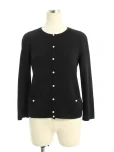 フォクシーブティックカーディガン 36714 Pearl Embroidered Cardigan 2016年 ブラックブラックの参考買取価格