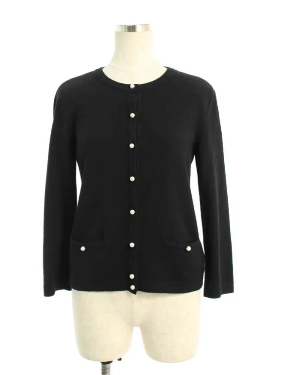 フォクシーブティック カーディガン 36714 Pearl Embroidered Cardigan 2016年 ブラックブラック買取実績 | 大阪市中央区