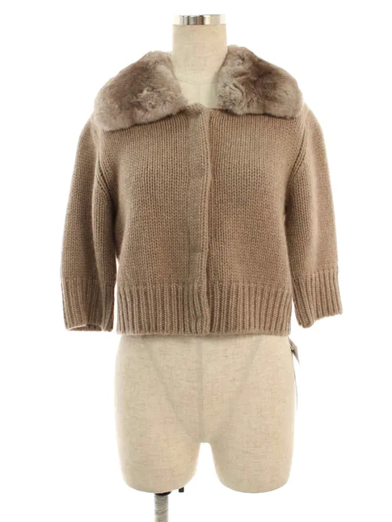 フォクシーブティック カーディガン 34333 Cardigan Macchiato チンチラファー 2016年 ブラウン買取実績 | 大阪市阿倍野区