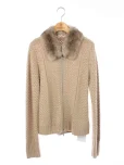 フォクシーブティックカーディガン 34527 Knit Jacket Cashmere Zip 2015年 ベージュの参考買取価格