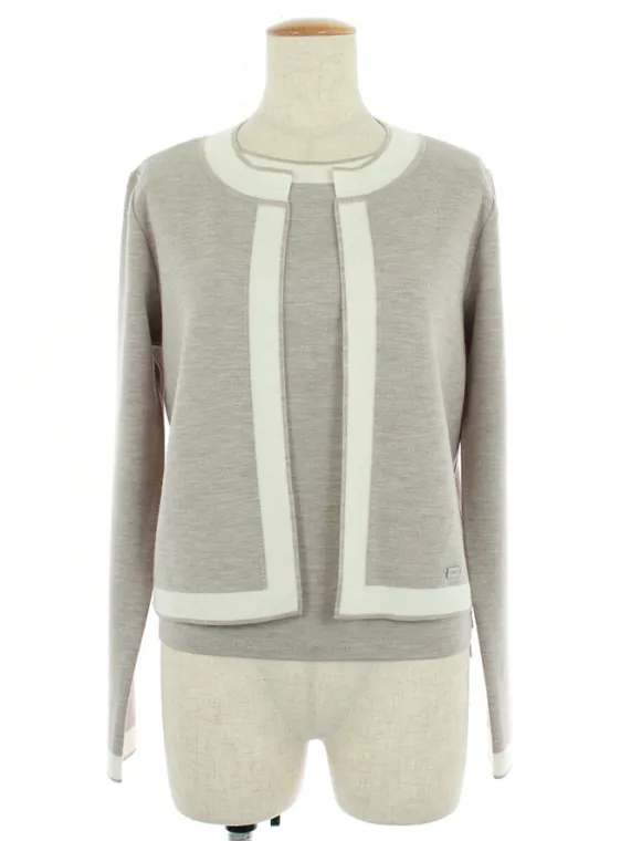 フォクシーブティック アンサンブル Knit Twin Noisette 41404 2020年 グレージュ/ホワイト買取参考価格 | 横浜市西区