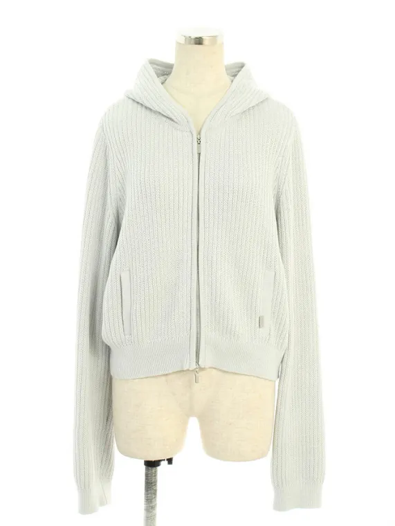 フォクシーブティック パーカー 38676 Knit Parka Hoodie Fan 2019年増産品 2019年 ブルー買取実績 | 東京都台東区