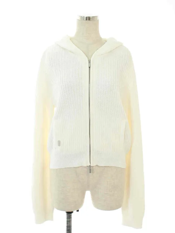 フォクシーブティック パーカー 38676 Knit Parka Hoodie Fan 2018年 ホワイト買取実績 | 広島市東区