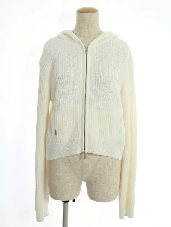 フォクシーブティック パーカー 38676 Knit Parka Hoodie Fan 2018年 ホワイト買取参考価格 | 愛媛県松山市