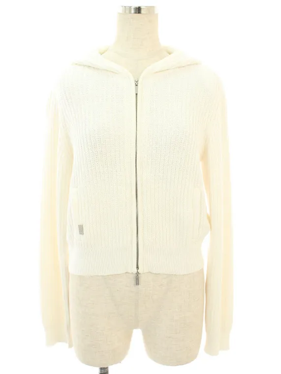 フォクシーブティック パーカー 38676 Knit Parka Hoodie Fan 2018年 ホワイト買取実績 | 東京都文京区