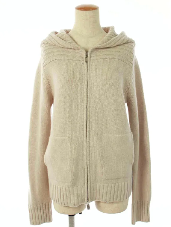 フォクシーブティック パーカー Cardigan Hoodie Cashmere 40106 2019年 ベージュ買取実績 | 大阪府河内長野市
