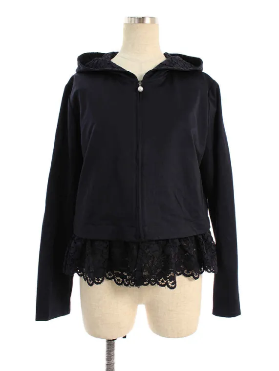 ルネ(Rene) パーカー フラワーモチーフ レース ジップアップ 5927160 2019年 ネイビー買取参考価格 | 大阪府豊中市