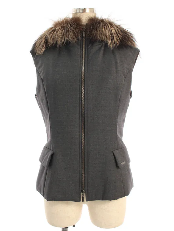 フォクシーブティック ベスト 26114 Fox Fur Best ブラウン買取参考価格 | 堺市南区