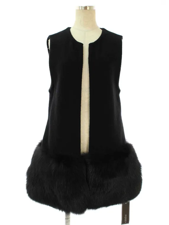 フォクシーブティック ベスト 36299 Gilet Snow Mist フォックスファー 2016年 ブラック買取実績 | 東京都中央区