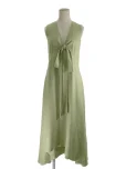 アディアムワンピース SLEEVELESS NECK TIE DRESS 41803 2020年 マッチャの参考買取価格