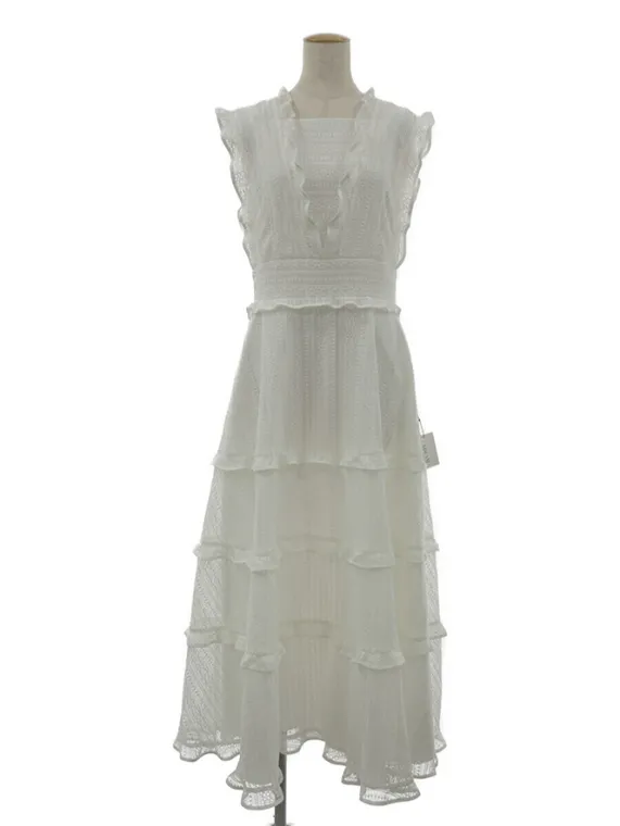 ADEAM ワンピース アディアム ワンピース Hibiscus Dress 42814 2022年 ホワイト