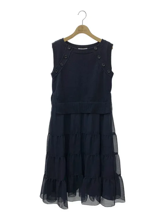 アディアム ワンピース Tabi Knit Dress タビニットドレス 43416 2023年 ネイビー買取参考価格 | 堺市堺区