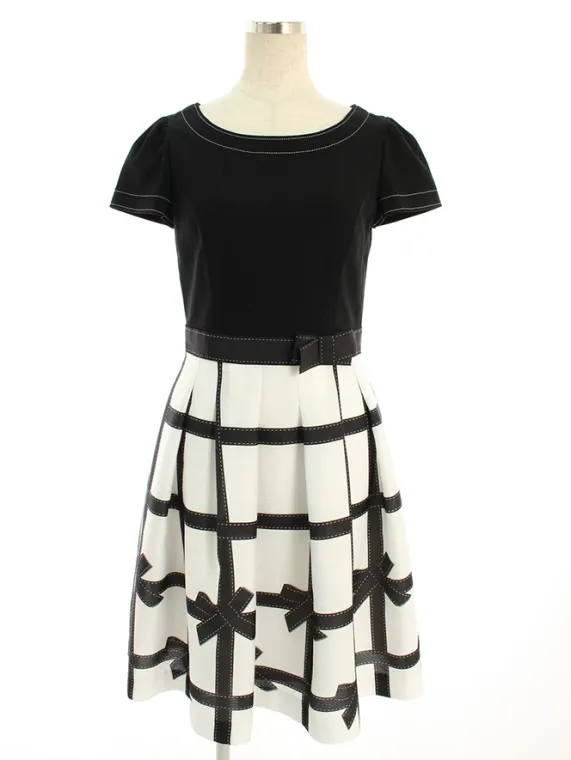 エムズグレイシー ワンピース Ribbon Check Dress 811317 2018年ホワイト買取参考価格 | 名古屋市北区