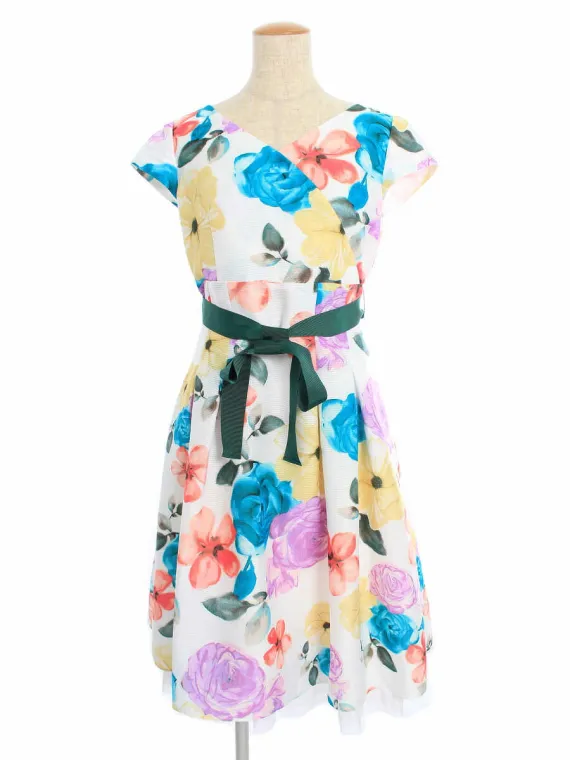 エムズグレイシー ワンピース Colorful Flower Dress 911355 2019年WH買取参考価格 | 東京都目黒区
