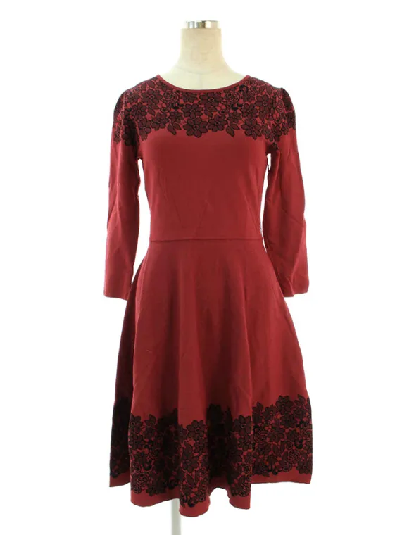 エムズグレイシー ワンピース Burgundy Knit Dress 818518 2018年ブラック買取参考価格 | 名古屋市北区