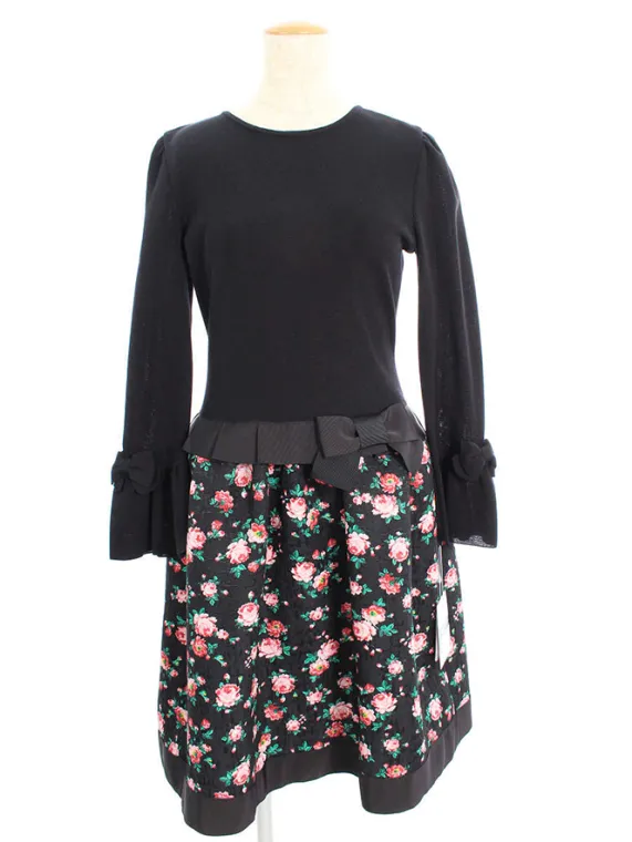 エムズグレイシー ワンピース 19AW Flower x Knit Combi One-piece 911518 2019年 ピンク買取参考価格 | 大阪府箕面市