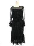 エムズグレイシーワンピース Star Motif Ciffon Dress 911343 2019年NY/BKの参考買取価格