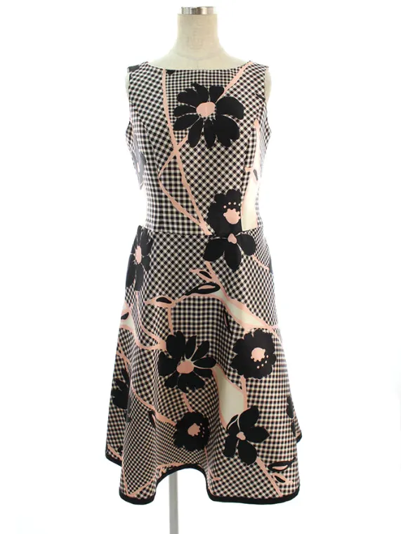 エムズグレイシー ワンピース Check x Flower One-piece 911310 2019年ピンク・ホワイト買取参考価格 | 東京都杉並区