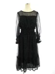 エムズグレイシーワンピース Star Motif Ciffon Dress 911343 2019年ブラックの参考買取価格