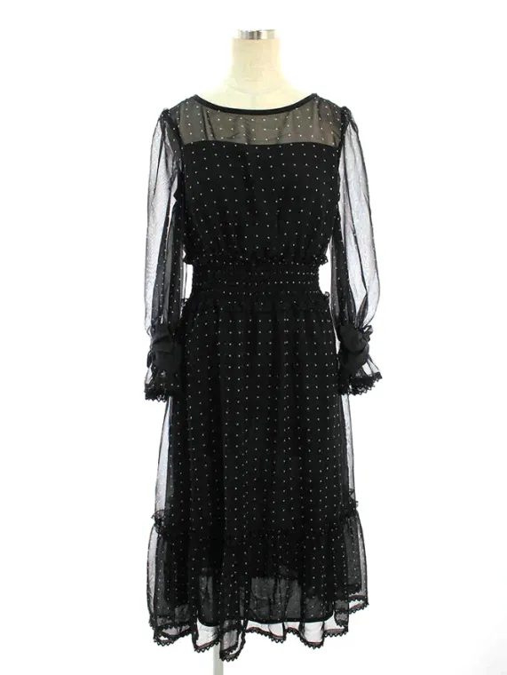 エムズグレイシー ワンピース Star Motif Ciffon Dress 911343 2019年ブラック買取参考価格 | 埼玉県白岡市