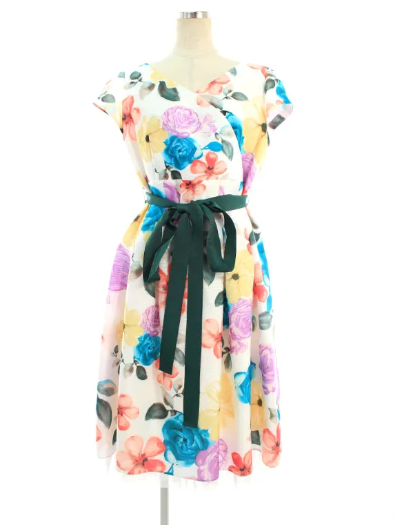 エムズグレイシー ワンピース Colorful Flower Dress 911355 2019年マルチカラー買取参考価格 | 福岡県大野城市