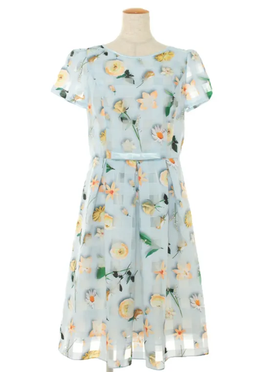 エムズグレイシー ワンピース Organdy Flower Dress 911111 2019年イエロー買取参考価格 | 兵庫県神戸市