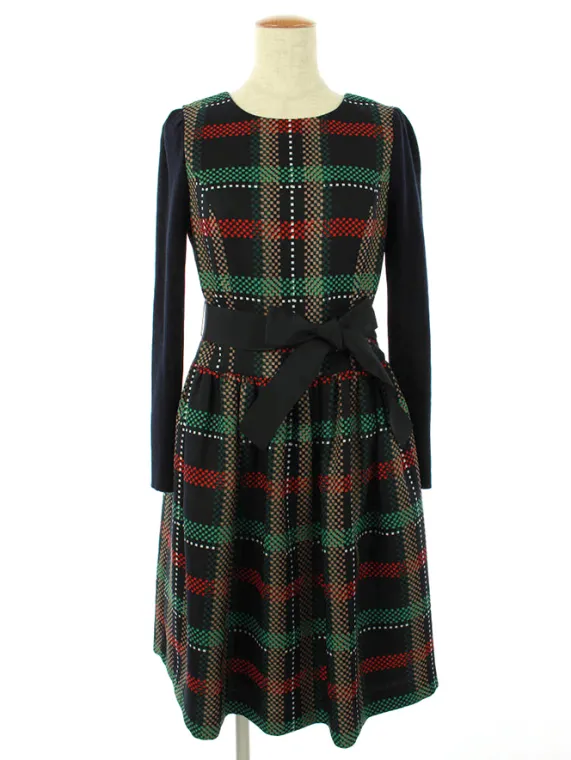 エムズグレイシー ワンピース トラッドチェック 111608 2021年WH/RD/GN買取実績 | 神奈川県小田原市