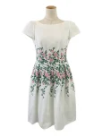 エムズグレイシーワンピース Flower pattern Embroidery Dress 911307 2019年ホワイトの参考買取価格