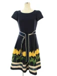エムズグレイシーワンピース Tulip Motif Dress 811331 2018年イエローの参考買取価格