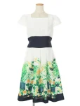 エムズグレイシーワンピース Garden Flower Dress 811344 2018年グリーンの参考買取価格
