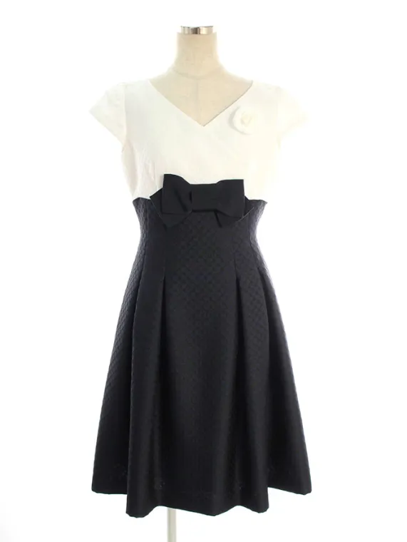 エムズグレイシー ワンピース White x Navy Elegant Dress 911301 2019年ネイビー買取参考価格 | 長崎県長崎市