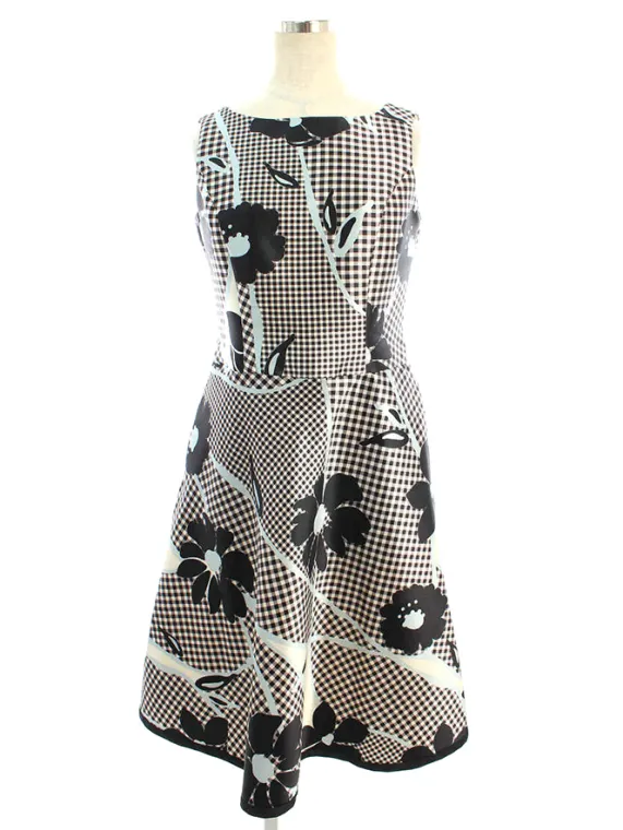 エムズグレイシー ワンピース Check x Flower One-piece 911310 2019年ホワイト ブルー買取参考価格 | さいたま市大宮区