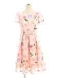 エムズグレイシーワンピース Organdy Flower Dress 911111 2019年ピンクの参考買取価格