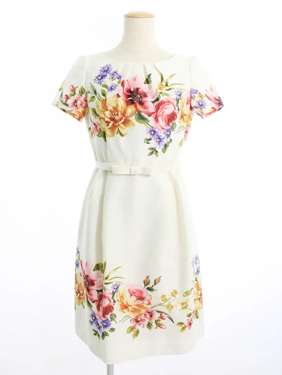 エムズグレイシー ワンピース Elegant Flower One-piece 911313 2019年ホワイト買取参考価格 | 埼玉県上尾市