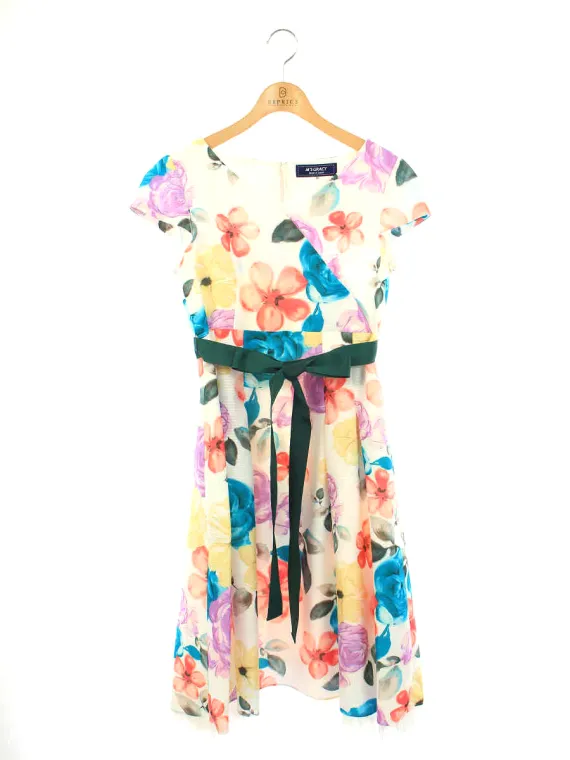 エムズグレイシー ワンピース Colorful Flower Dress 911355 2019年ホワイト買取参考価格 | 兵庫県神戸市