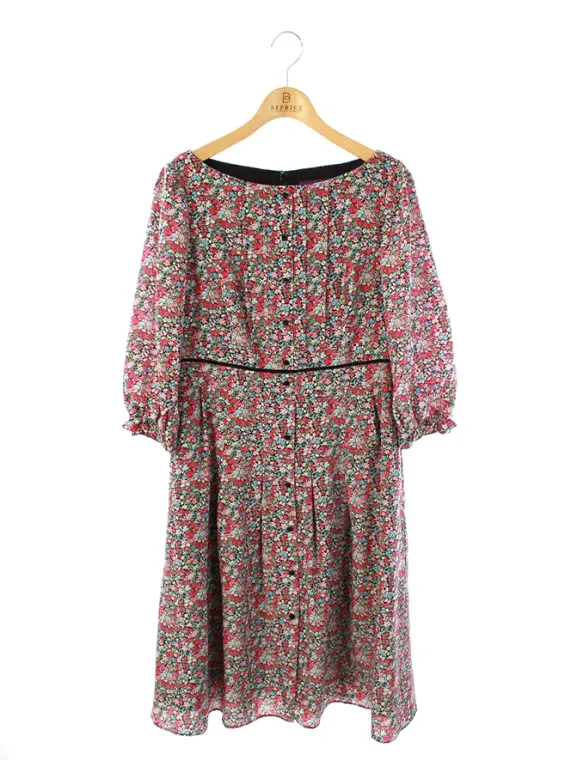 トッカ ワンピース LIBERTY フラワーモチーフ フロントデザインボタン 2019年 ピンク系買取参考価格 | 神戸市西区