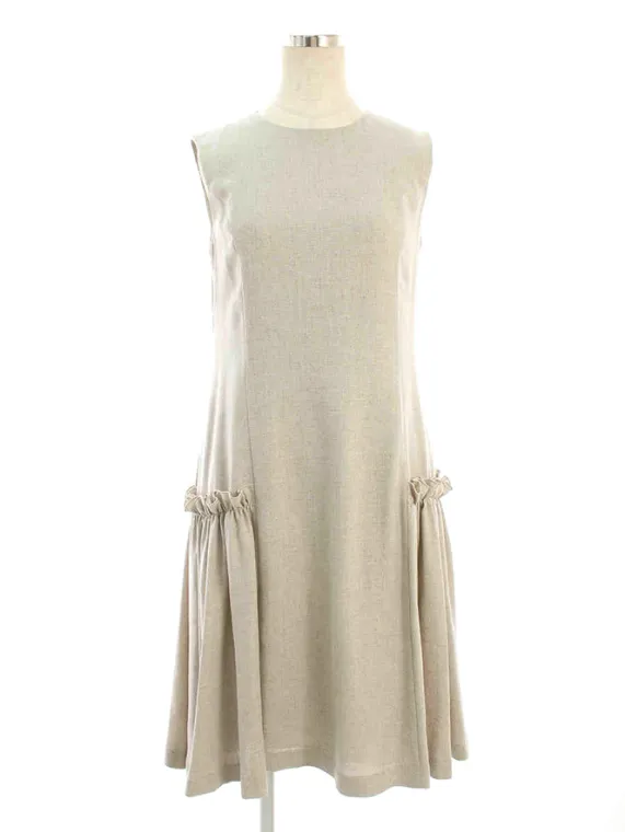 フォクシーニューヨーク ワンピース 39576 Dress 2018年 サンド