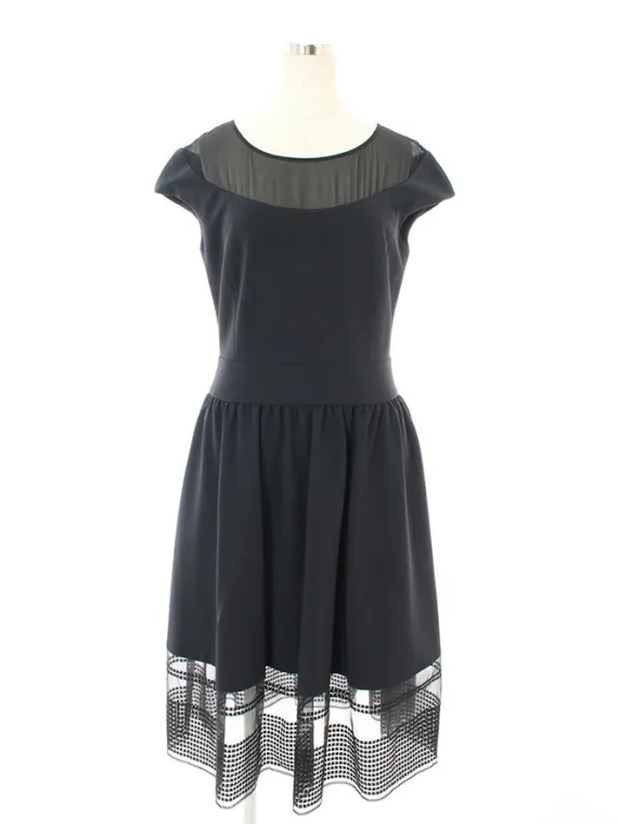 フォクシーニューヨーク collection ワンピース 34159 ORGANZA COMBO Dress 2015年 ネイビー買取実績 | 岡山県
