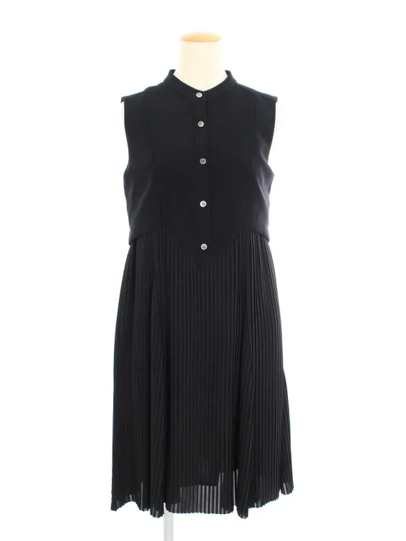 フォクシーニューヨーク collection ワンピース 34341 Pleat Combo Dress 2015年 ブラック買取実績 | 兵庫県宝塚市