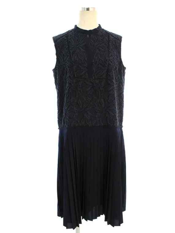 フォクシーニューヨーク collection ワンピース 35759 Cross Hatch Pleat Tunic Dress 2016年 ネイビー買取実績 | 大阪市天王寺区