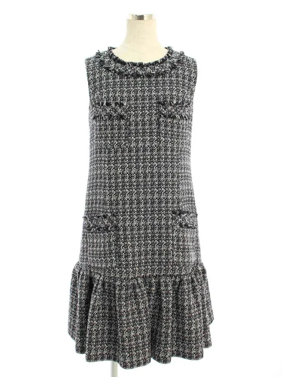 フォクシーブティック ワンピース Dress ツイード 38986 2018年 ホワイト買取実績 | 東京都大田区