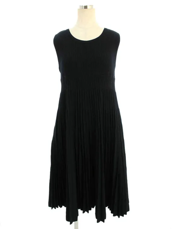 フォクシーブティック ワンピース 36568 Pleats knit Dress 2017年 ブラックブラック買取実績 | 東京都渋谷区