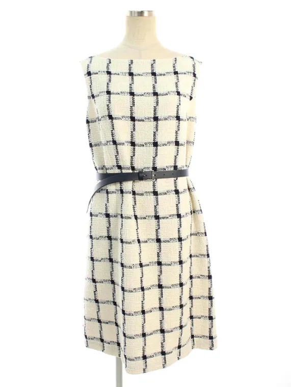 フォクシーブティック ワンピース 41220 Elegant Check 2020年 ブラック買取実績 | 神戸市東灘区
