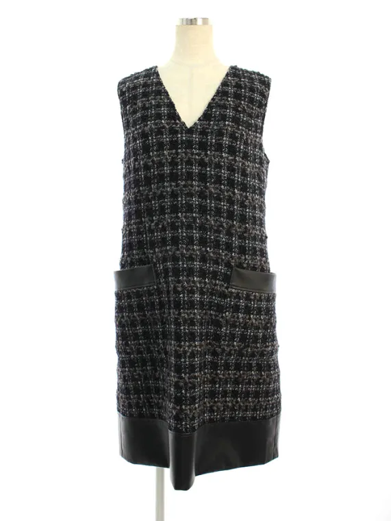 フォクシーブティック ワンピース 40431 Dress Back Leather Tweed 2019年 ブラックブラック買取参考価格 | 京都市伏見区
