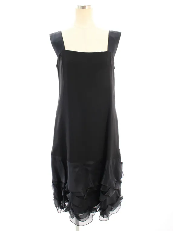 フォクシーブティック ワンピース 38540 シルク Dress 2018年 ブラック買取実績 | 大阪府豊中市