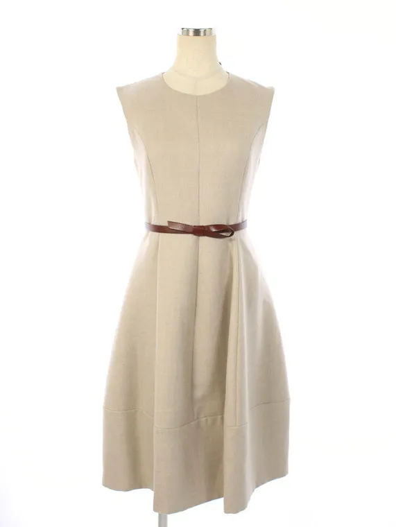 フォクシーブティック ワンピース 40000 Dress Lady Bouquet ベルト付き 2019年 ベージュ買取実績 | 神戸市東灘区