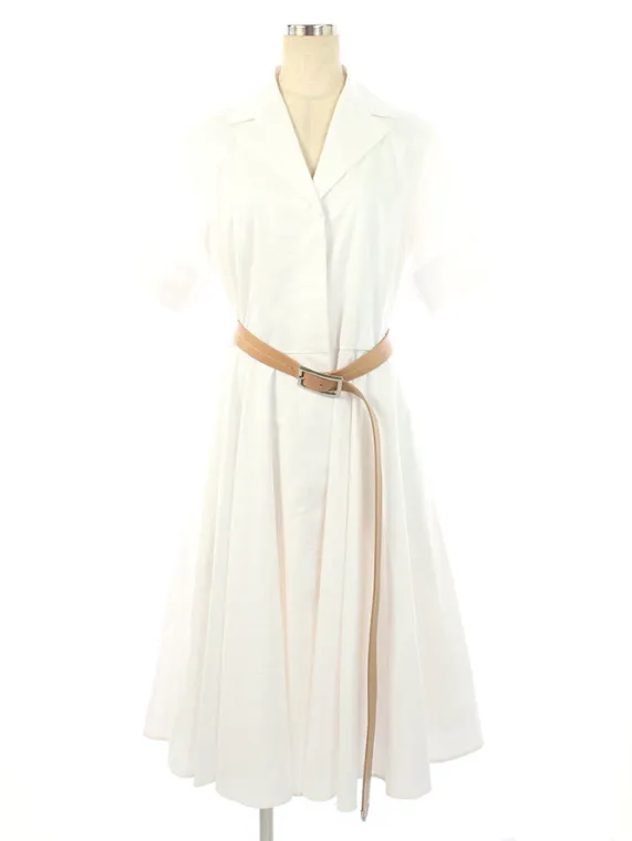 フォクシーブティック ワンピース 40472 Dress Belle Epoque ベルト付き 2020年 ホワイト買取参考価格 | 群馬県前橋市