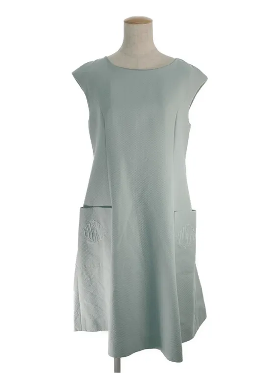 【未使用級】FOXEY \"Jasmine White\" ワンピース 水色 40 未使用級】FOXEY 