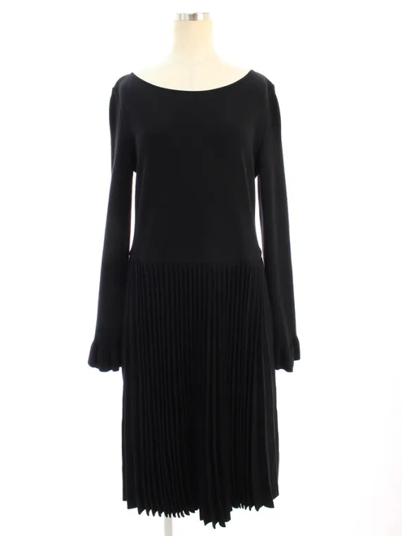 フォクシーブティック ワンピース 40179 Knit Dress Fit AND Flare 2019年 ブラックブラック買取実績 | 大阪市中央区